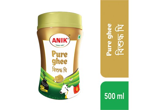 Anik Brown Cow Ghee - Pure & Fresh, Rich In Nutrients, No Preservatives, 500 ml