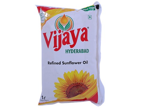 Vijaya Refined Sunflower Oil, 1 L