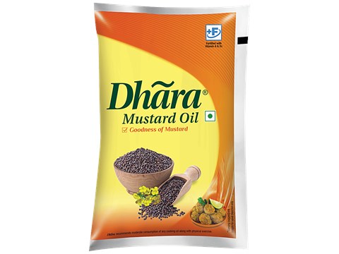 Dhara  Oil - Mustard, 1 L