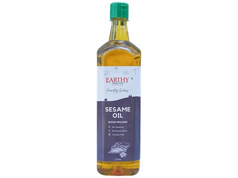 Earthy Origins Wood-Pressed Sesame Oil, 1 L