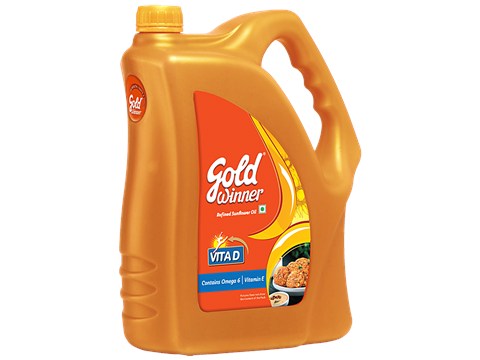 Gold Winner Refined Sunflower Oil, 5 L