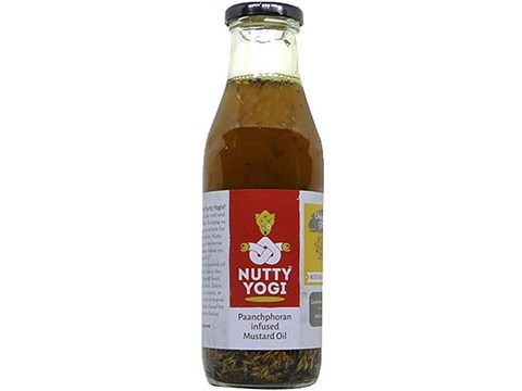 Nutty Yogi Mustard Oil - Panchphoran, 500 ml