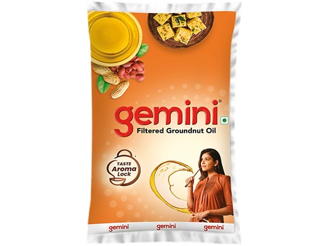 Gemini Filtered Groundnut Oil, 870 g
