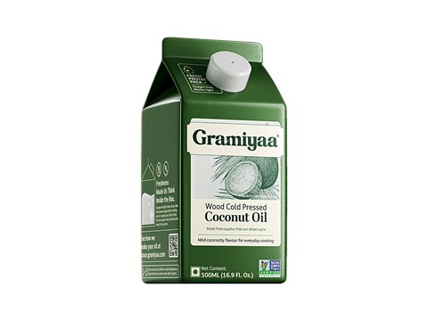 Gramiyaa Wood Cold Pressed Coconut Oil, 500 ml
