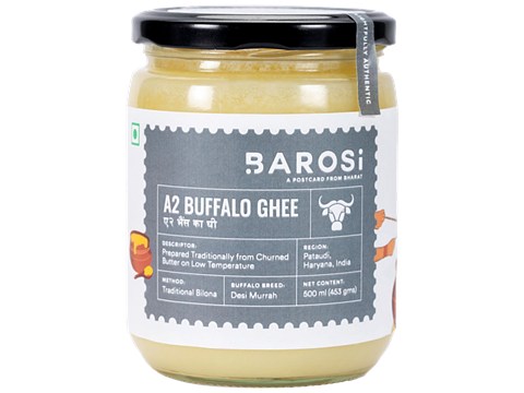 Barosi A2 Buffalo Ghee - Rich In Antioxidants, Improves Immune System, 500 ml