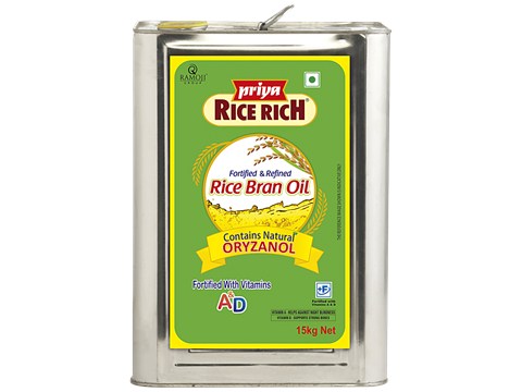 Priya Refined Oil - Rice Bran, 15 kg