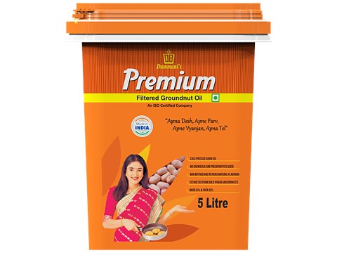 Dammani Premium Filtered Groundnut Oil, 4 kg