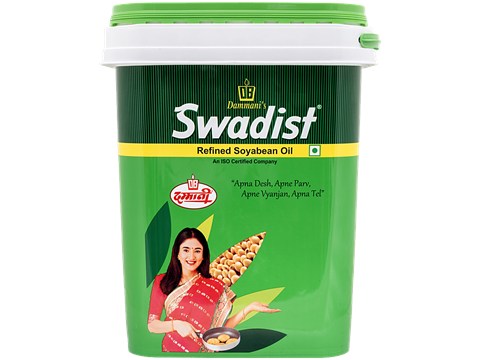 Swadist Refined Soyabean Oil, 13 kg