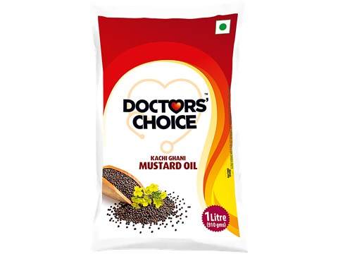 Doctors' Choice Kachi Ghani Mustard Oil, 1 L