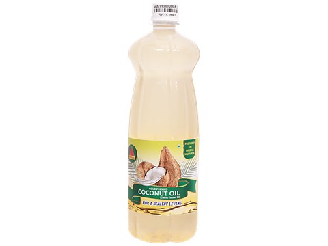 Samvuddhi & Co Cold Pressed Coconut Oil - Edible, 1 L