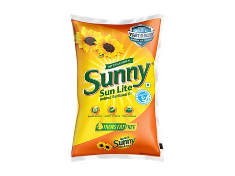 Sunny Sun Lite Refined Sunflower Oil - With Vitamin A, D & E, 800 g