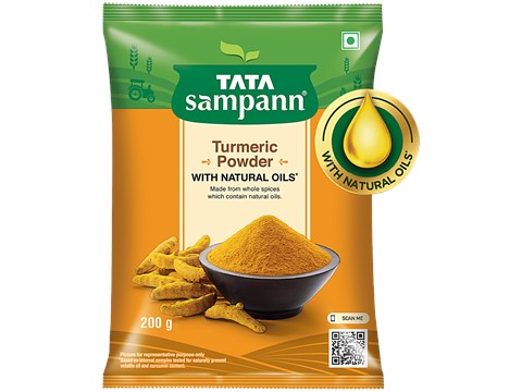 Tata Sampann Turmeric/Haldi Powder With Natural Oils, 200 g