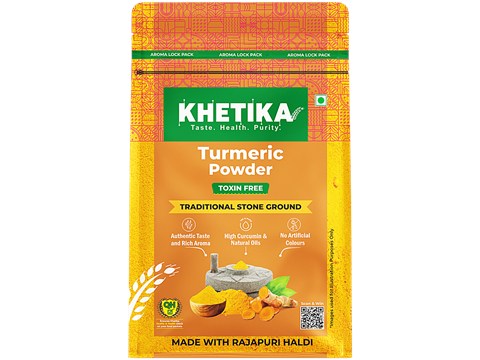 Khetika Stone Ground Turmeric Powder With Natural Oils, 100 g