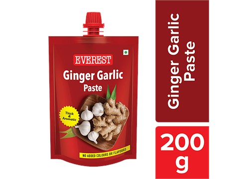 Everest Ginger Garlic Paste - No Added Colours & Flavours, 200 g