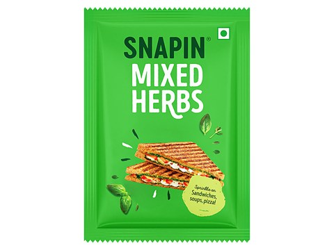 SNAPIN Mixed Herbs For Sprinkling on Sandwiches, Soups & Pizzas, 7 g