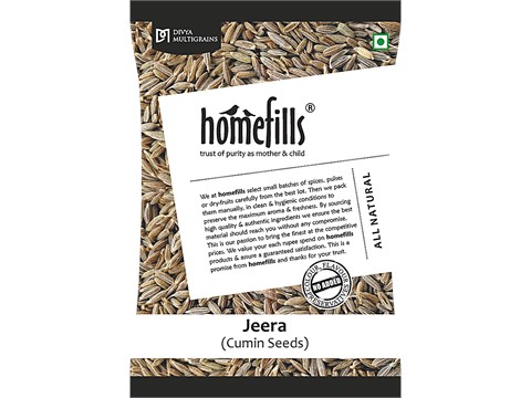 Homefills Jeera Gota/Cumin Seeds - Enhances Flavour, 200 g