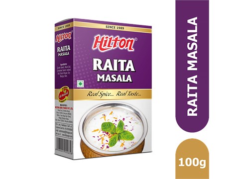 Hilton Raita Masala - Blended Aromatic Sprinkler, Enhances Taste, For Dahi, Buttermilk, 100 g