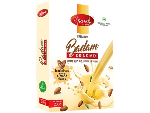 Sparsh Premium Badam Milk Powder - Rich In Protein, Fibre, Healthy Fats, 200 g