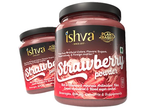 Ishva Strawberry Powder, 75 g