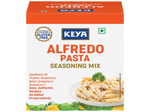 Keya Alfredo Pasta Seasoning Mix - Easy, Authentic & No Added Preservatives, 60 g