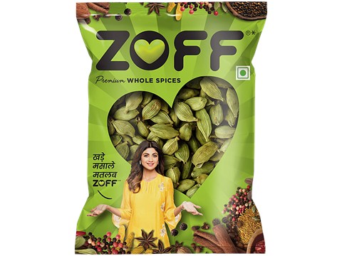 Zoff Green Cardamon Whole, 50 g