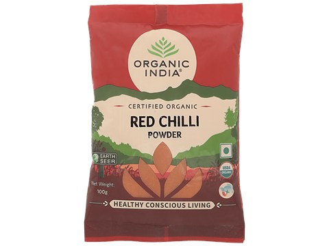 Organic India Red Chilli Powder - Certified Organic, 100 g