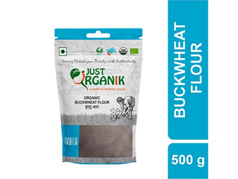 Just Organik Buckwheat Flour - High In Fibre, For Weight Management, 500 g