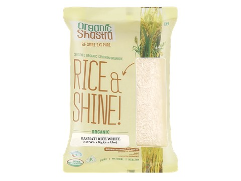 Organic Shastra Basmati Rice White, 1 kg