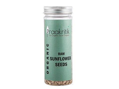 Praakritik Organic Raw Sunflower Seeds - Rich In Protein & Healthy Fats, 150 g