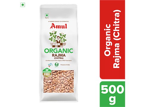 Amul Organic Rajma Chitra, 500 g