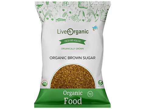 Live Organic Brown Sugar - Natural, 500 g