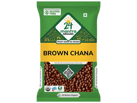 24 Mantra Organic Brown Chana, 500 g