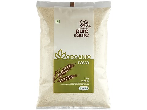 Phalada Pure & Sure Organic - Rava, 1 kg