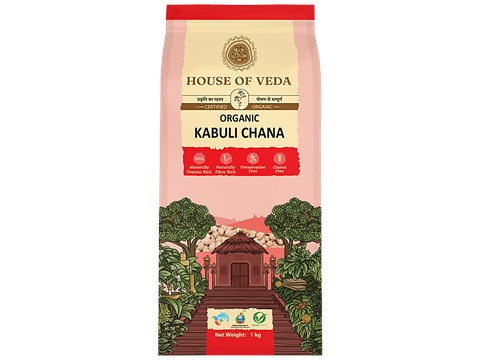 HOUSE OF VEDA Organic Kabuli Chana, 1 kg