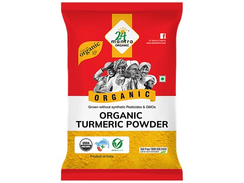 24 Mantra Organic Organic - Turmeric Powder/Arisina Pudi, 200 g