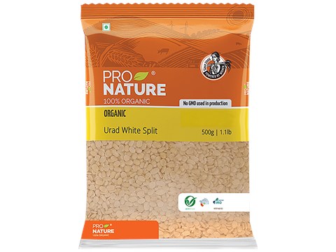 Pro Nature Organic Urad - White (Split), 500 g
