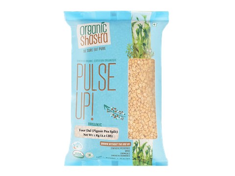 Organic Shastra Arhar Dal, 1 kg