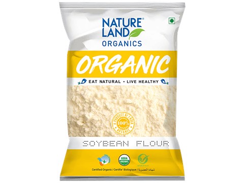 Natureland Organics Soybean Flour, 500 g
