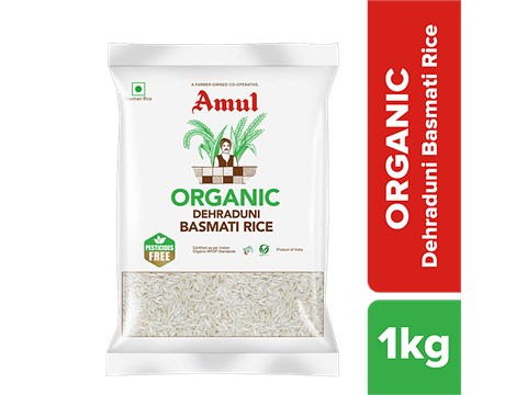 Amul Organic Dehraduni Basmati Rice, 1 kg