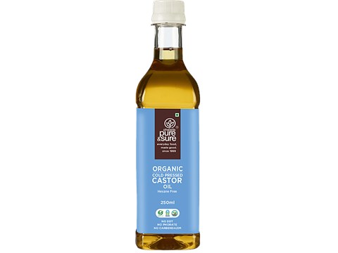 Phalada Pure & Sure Organic - Castor Oil, 250 ml