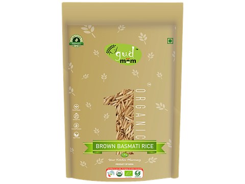 Gudmom Organic Brown Basmati Rice, 5 kg