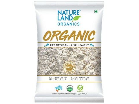 Natureland Organics Wheat Maida, 500 g