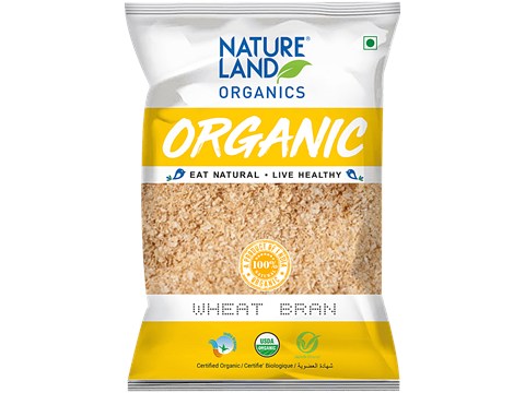 Natureland Organics Wheat Bran, 400 g