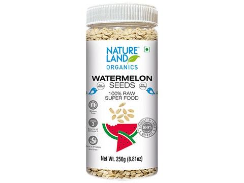 Natureland Organics Watermelon Seeds - Raw, 250 g