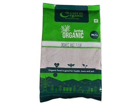 Turn Organic Organic - Ragi Flour/Ragi Hittu, 500 g