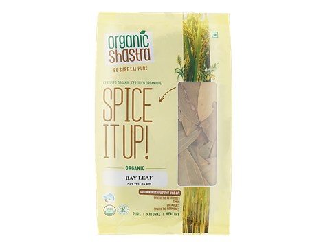 Organic Shastra BayLeaf/TejPattaWhole, 25 g