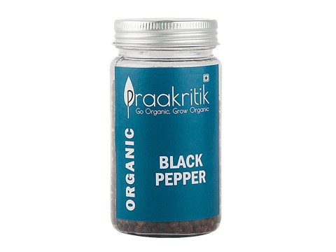 Praakritik Organic Black Pepper Whole, 100 g