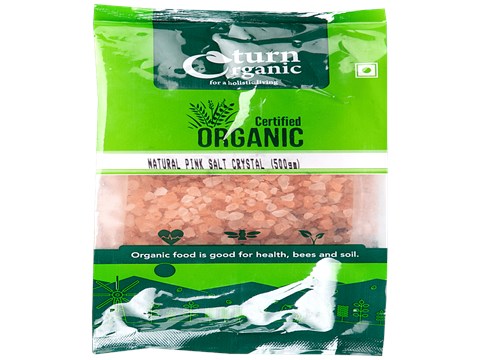 Turn Organic Pink Salt/Uppu Crystals, 500 g