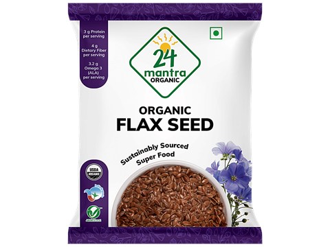 24 Mantra Organic Flax Seeds, 200 g