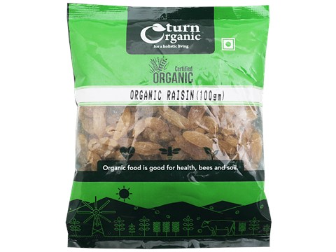 Turn Organic Organic - Raisins/Ona Drakshi, 100 g